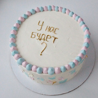 Торт на гендерпати «У нас будет?»